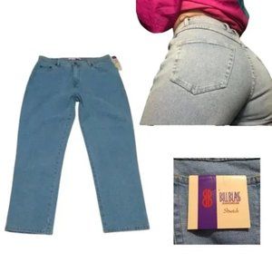 Vintage Bill Blass High Rise Jeans 90s Stretch Size 14 or 32 x 30 NWT Deadstock